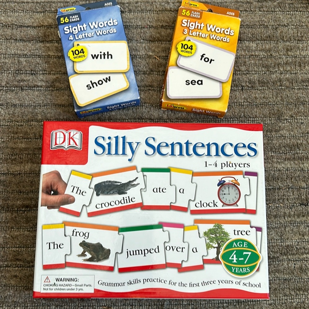 Sight Word cards and Sentences Puzzle from Lakeshore Learning